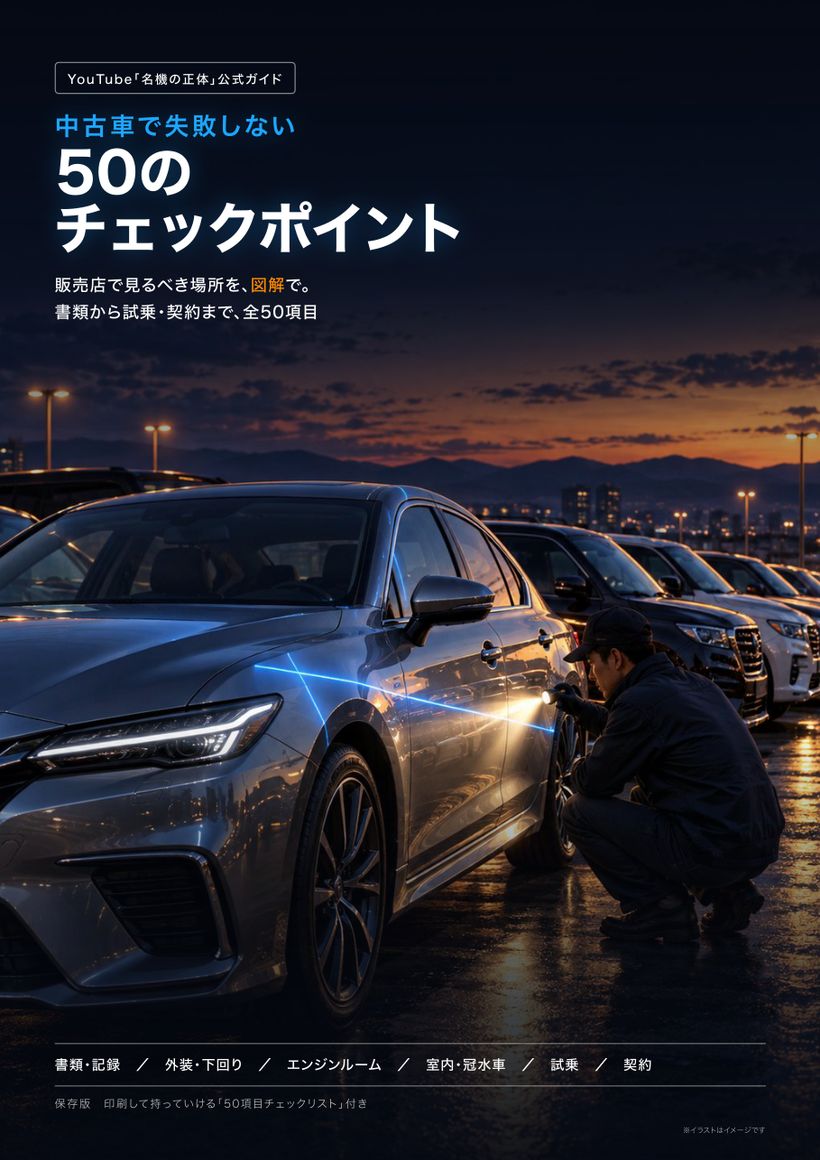 中古車で失敗しない50のチェックポイント 表紙